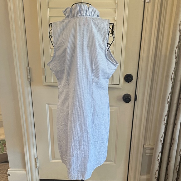 Mud Pie Blue and White Striped Mini Dress - Picture 5 of 6